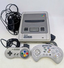 Nintendo SNES Console Super Nintendo+ Controllers Power Supply Rf Lead