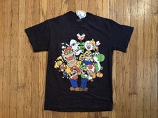 Licensed Nintendo Super Mario Bros Shirt Med NWT All Characters 