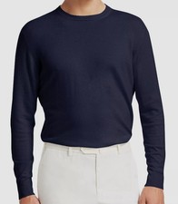 Loro Piana Men's Blue Cashmere Girocollo Crewneck Sweater Size 56