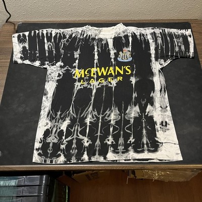 Vintage Newcastle United Shirt Mens 2XL Black Soccer McEwan's SUM Sportswear