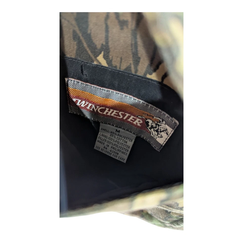 Winchester Hunting Vest Camo Mens Medium Rebark Vintage - Image 3 of 4