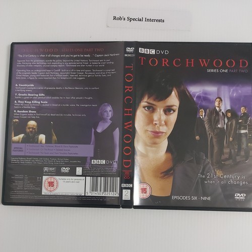 Torchwood - Series 1 Vol.2 (DVD, 2007) Doctor Who Spinoff BBC Slipcover - Picture 7 of 14