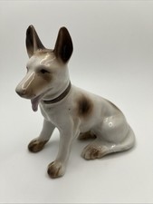 Ceramic German Shepherd Figurine - Made In Japan - 5  Tall