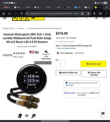 AIR FUEL RATIO AFR/LAMBADA GUAGE