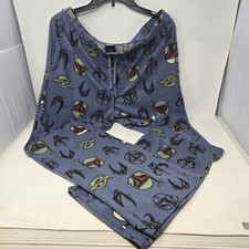 Pantalones de pijama Star Wars Boba Fett Grogu Baby Yoda Bounty Hunter para hombre S grande