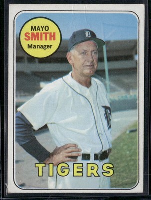 1969 Topps MAYO SMITH #40 Wrinkling (Good)