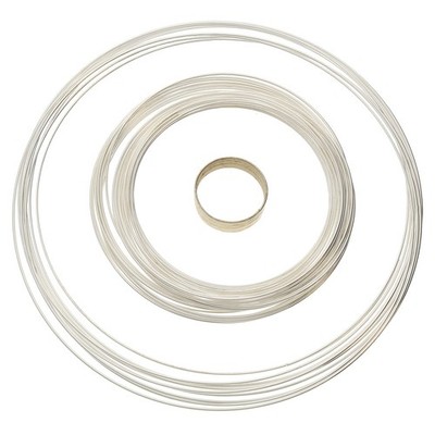 The Beadsmith Plated Memory Wire - Assortment Pack - 5 Assortment, silver