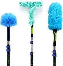 1.5-To-3 Ft Duster 3-Pack with Extension-Pole (8-10 Ft Standing Reach) | Hand-Pa