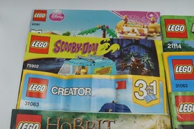 LEGO Instruction Manuals Lot Mixed Themes Disney Princess Creator Minecraft