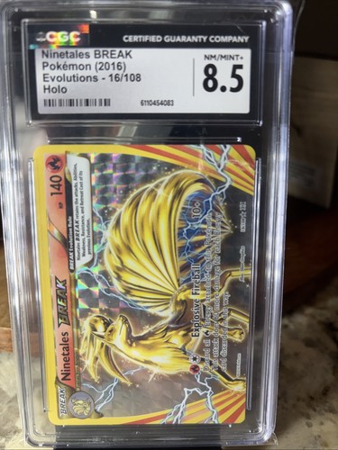 Ninetales BREAK graded CGC 8.5 for sale on eBay