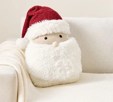 Santa Face Shaped Pillow - 14" w x 18" l