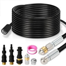 Rohrreinigungsschlauch M22 Set Schlauch Profi Rohrreiniger 15M+2 D&uuml;sen