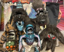 1984 Vintage Coleco Sectaurs Hand Puppets Lot Of 5 See Pics!