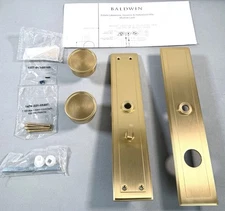 Baldwin Hollywood Hills 6945033ENTR Mortise Lock Entry Door Trim Vintage Brass