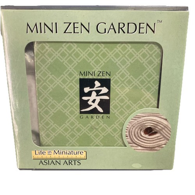 #ad Mini Desktop Zen Garden Kit Life In Miniature Asian Arts Brand New Meditation $13.95