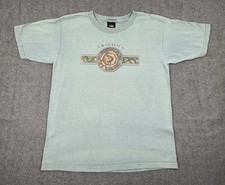 Vintage 90s Arizona T-Shirt Mens L Green Native American Tribal Art Kokopelli