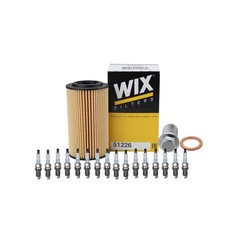 Wix Engine Oil Filter Denso 16 Platinum TT Spark Plugs kit for C209 CLK55 AMG V8