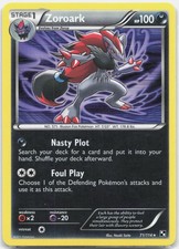 Zoroark Holo Rare Black and White BLW Darkness Holo 71/114 LP on eBay