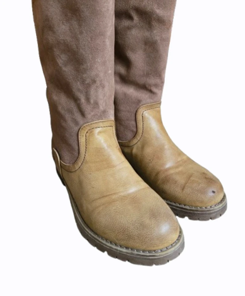 MUK LUKS Women's Kelsey Boots Size 8 Brown Zip-Up Mid-Calf Water Resistant - Image 4 of 4