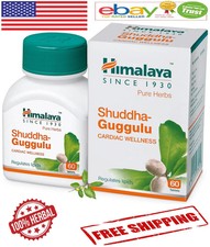 SHUDDHA GUGGULU Himalaya 60 Tabs With Long Expiry  Free Shipping