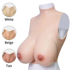 Silicone Breast Form Plate Fake Boobs Silicone Gel Filler S Cup Crossdresser