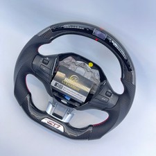 For Real Carbon Fiber Steering Wheel Renault Peugeot 208308 Gti With Led On Top For Real Carbon Fiber Steering Wheel Renault Peugeot 208308 Gti With Led On Top