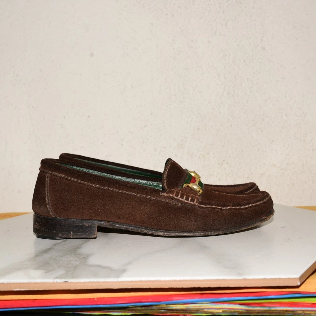 Gucci Brown Suede Casual Shoes for Men for sale | eBay display picture 3
