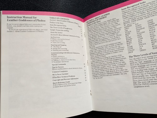 Leather Goddesses of Phobos 1986 Infocom Apple II Vintage Video Game + Manuals - Picture 9 of 18