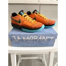 NIKE Ja 1 SE Basketball Sneakers in Bright Mandarin 5 YOUTH