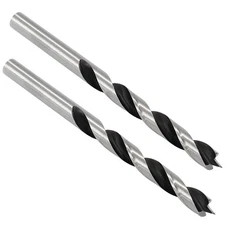 2 Pcs 7mm Dia x 99mm Length Brad Point Drill Bits Alloy Steel Wood Drill Bit ...