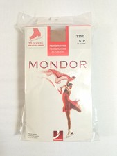 NEW Mondor Performance Boot Cover Suntan Figure Skating Tights 3350, Size Small