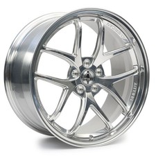 Shelby 50th Anniversary Super Snake Bright Finish Wheel Staggered Set 4 Wheels