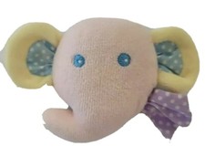Eden Stuffed Plush Baby Pastel Elephant Soft Wrist Rattle Toy