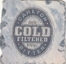 BEER MAT - CARLTON BREWERY (AUSTRALIA) - COLD FILTERED BITTER