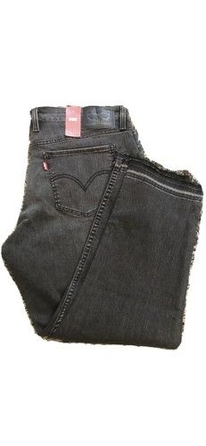 Levi's San Francisco Womens Faded Black Jeans Raw Hem 30x27 NWT Lycra - Picture 2 of 10