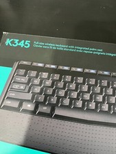 Logitech K345 Comfort Full-Size Wireless Keyboard With USB Receiver Open box
