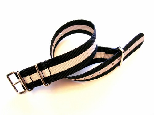 NATO G10 ® 3 Stripe Classic nylon watch band Military RAF strap Bond IW SUISSE - Picture 18 of 41