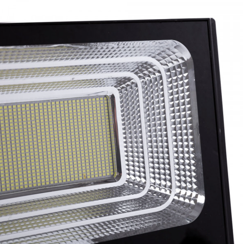 4 X FARO Con PANNELLO SOLARE 100 Watt LED SMD Luce Bianca E SENSORE telecomando - Foto 12 di 15