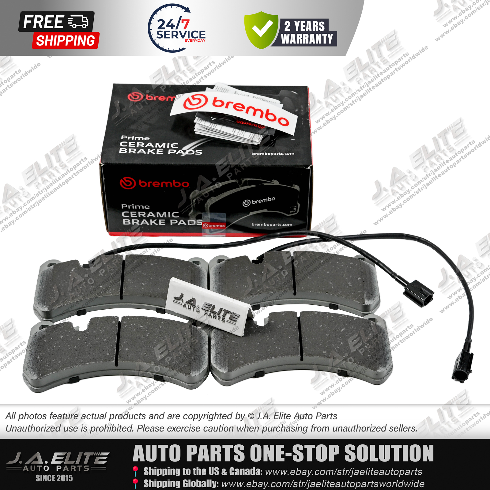 Genuine Brembo Front Brake Pads for Maserati Quattroporte GC GT 4.7L, 673010328