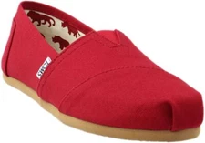 TOMS Women Classic Core Alpargata Slip-On Shoes Red, Comfortable Everyday Flats