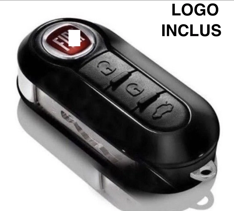 clé TéLécommande Coquille FOR FIAT 500L PUNTO EVO PANDA LANCIA MUSA YPSILON+Logo