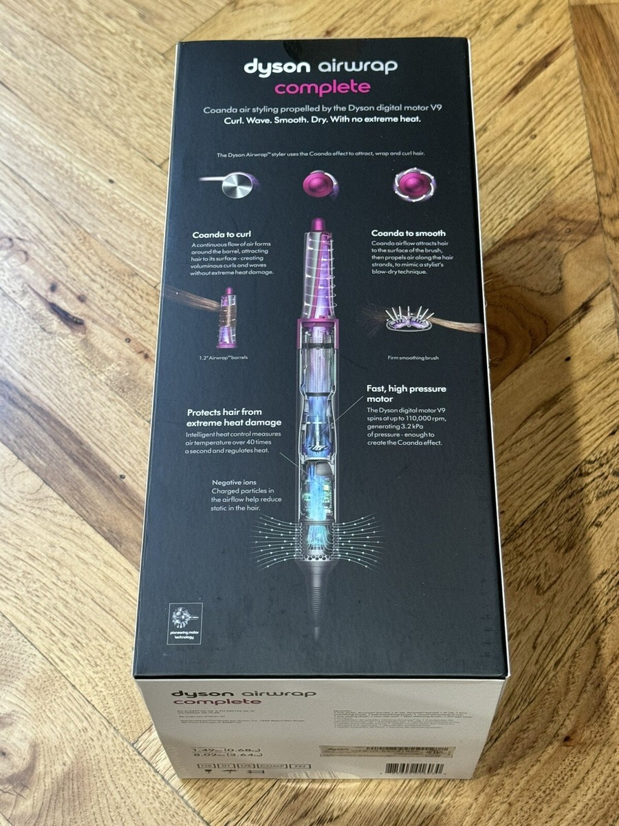 【ケース、BOX付】Dyson Airwrap シルバー・ピンク Dyson Airwrap Volume+Shape HS01 Hair Styler Pink Curling