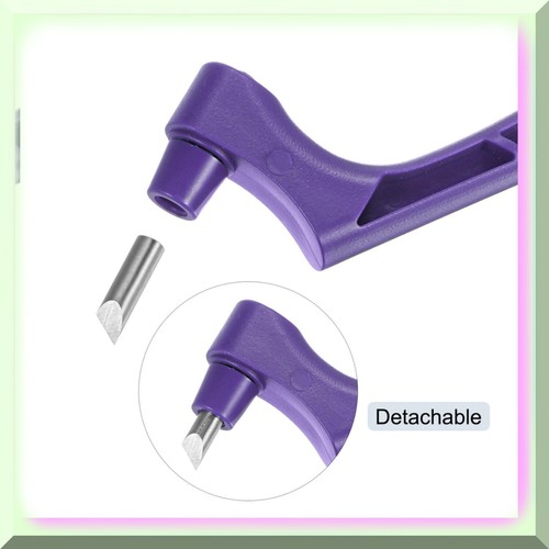 Purple Scrapbook Cutter with 360 Degree Rotating Blades and Stainless Steel Cutt - 第 5/7 張圖片