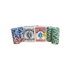 Bicycle Playing Cards 2 Decks And 4 Stacks Las Vegas Chips (2 packs 4 stacks)