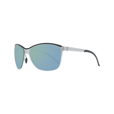 Mercedes-Benz Style Herren Sonnenbrille M1047 B Silber / Grün verspiegelt 138 mm