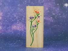 FLORAL FILLER, Flowers, Wood Mounted Stamp, Rubber Stampede, Posh Impressions