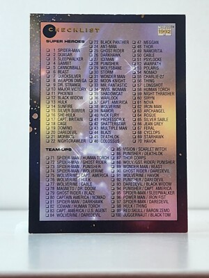 1992 Impel Marvel Base Cards (Pick A Card and Complete Your Set)