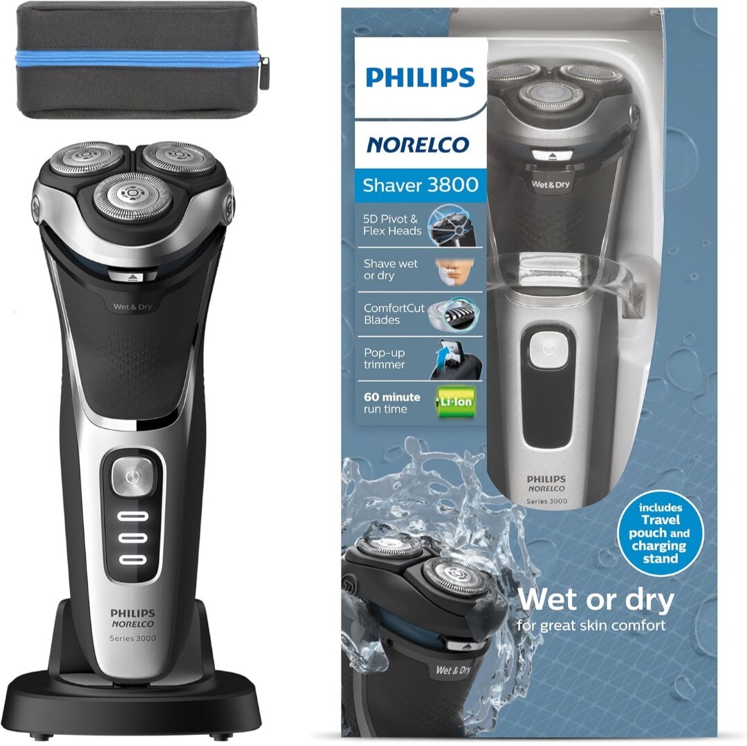 Philips Norelco 3800 Wet and Dry Shaver Black eBay