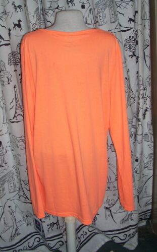 Adar Uniforms Neon Orange Long Sleeve Classic Fit Medical Scrub NWT Size XL - Picture 3 of 5