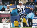 RODNEY HARRISON NEW ENGLAND PATRIOTS JSA AUTHENTICATED  ACTION SIGNED 8x10